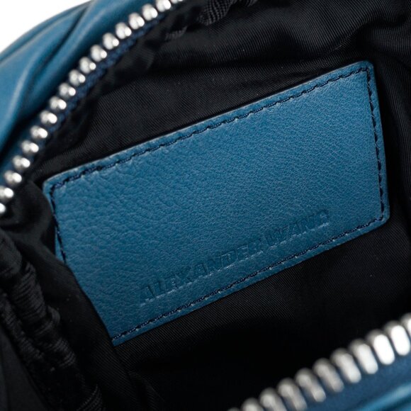 Alexander Wang Mini Brenda Blue Leather Crossbody Bag - Picture 9 of 9